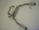 63.5mm catback-system with tailpipe left &amp; right stainless steel