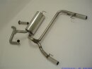 63.5mm catback-system with tailpipe left &amp; right stainless steel