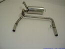 back-silencer with tailpipe left & right stainless steel