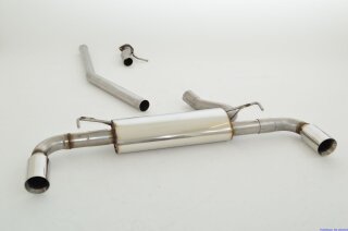 63.5mm catback-system with tailpipe left & right stainless steel