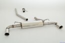 63.5mm catback-system with tailpipe left &amp; right stainless steel