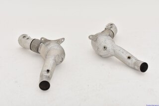 2x70mm downpipe with 200 cells HJS catalyst stainless steel