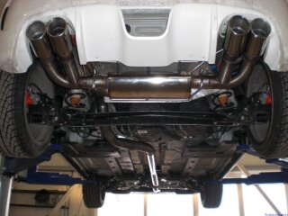 70mm catback-system with tailpipe left & right stainless steel