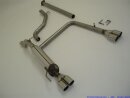 63.5mm catback-system with tailpipe left &amp; right stainless steel