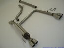 63.5mm catback-system with tailpipe left &amp; right stainless steel