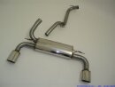 back-silencer with tailpipe left &amp; right stainless steel