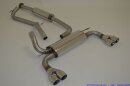 63.5mm catback-system with tailpipe left &amp; right stainless steel