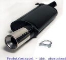 back-silencer aluminised steel