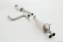 63.5mm catback-system stainless steel