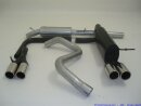 63.5mm catback-system with tailpipe left &amp; right aluminised steel