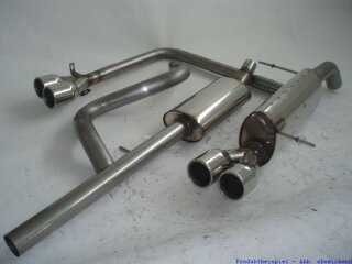 63.5mm catback-system with tailpipe left & right stainless steel