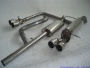 63.5mm catback-system with tailpipe left &amp; right stainless steel