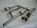 63.5mm catback-system with tailpipe left &amp; right stainless steel