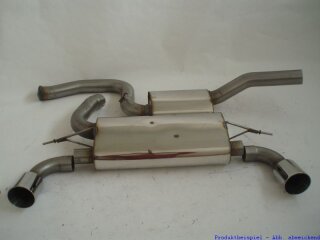 76mm catback-system with tailpipe left & right stainless steel