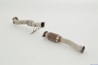 76mm downpipe with 200 cells HJS sport-catalyst stainless steel