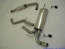 63.5mm catback-system stainless steel