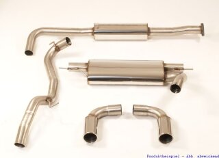 63.5mm catback-system with tailpipe left & right stainless steel