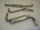 63.5mm catback-system stainless steel