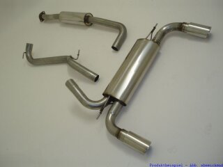 63.5mm catback-system with tailpipe left & right stainless steel