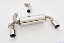 76mm back-silencer with tailpipe left & right with...