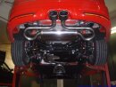 76mm catback-system with tailpipe in the middle stainless steel