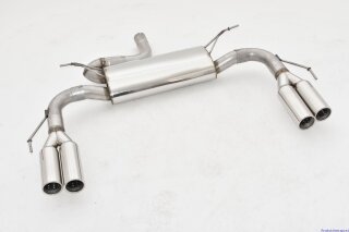 back-silencer with tailpipe left & right ST-Diffusor stainless steel
