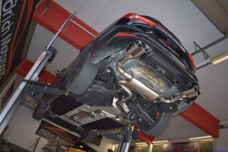 63.5mm catback-system with tailpipe left & right ST-Diffusor stainless steel