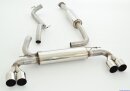 63.5mm catback-system with tailpipe left &amp; right stainless steel