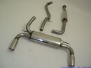 63.5mm catback-system with tailpipe left &amp; right stainless steel