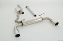 63.5mm catback-system with tailpipe left &amp; right stainless steel