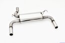 back-silencer with tailpipe left &amp; right stainless steel