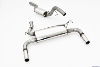 70mm catback-system with tailpipe left & right stainless steel