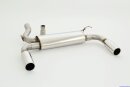 70mm back-silencer with tailpipe left &amp; right stainless steel