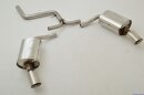 back-silencer with tailpipe left &amp; right stainless steel