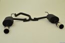 back-silencer with tailpipe left &amp; right aluminised steel