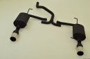 back-silencer with tailpipe left &amp; right aluminised steel