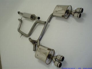 63.5mm catback-system with tailpipe left & right stainless steel