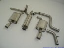 70mm catback-system with tailpipe left &amp; right stainless steel