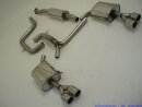 70mm catback-system with tailpipe left &amp; right stainless steel