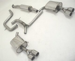 70mm catback-system with tailpipe left & right stainless steel