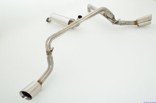 70mm sidepipe catback-system with tailpipe left & right stainless steel