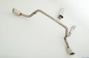 70mm sidepipe catback-system with tailpipe left &amp; right stainless steel