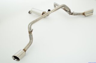 63.5mm sidepipe catback-system with tailpipe left & right stainless steel