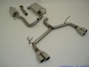 63.5mm catback-system with tailpipe left &amp; right stainless steel