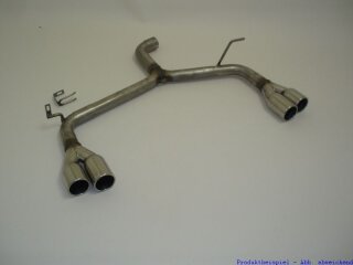 tailpipe-system for the left and the right side stainless steel