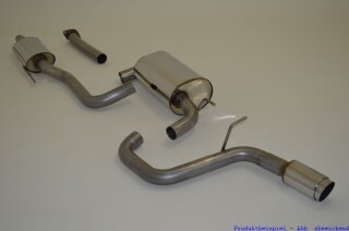 63.5mm catback-system stainless steel