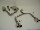 63.5mm catback-system with tailpipe left &amp; right stainless steel