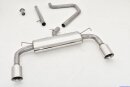 63.5mm catback-system with tailpipe left &amp; right stainless steel