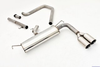 63.5mm catback-system stainless steel