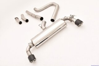 90mm catback-system with tailpipe left & right stainless steel